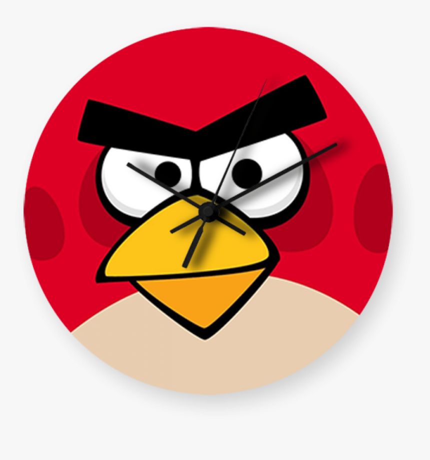 Angry Bird Printed Wallclock - Angry Birds Wallpaper Pc Red, HD Png Download, Free Download