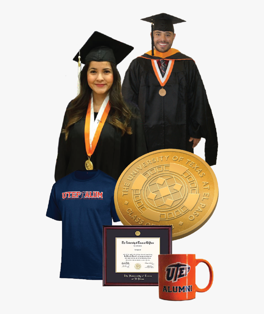 2018 Graduation Gown Utep Graduation 2018, HD Png Download kindpng