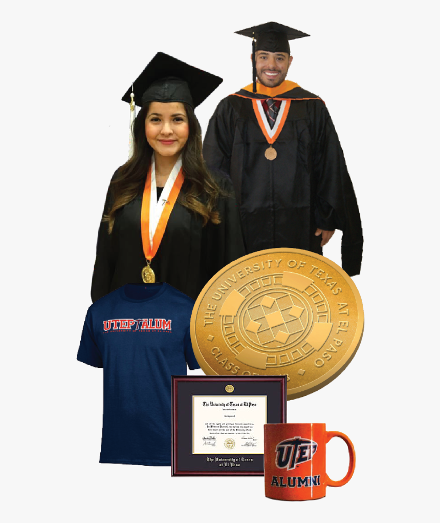 2018 Graduation Gown - Utep Graduation 2018, HD Png Download, Free Download