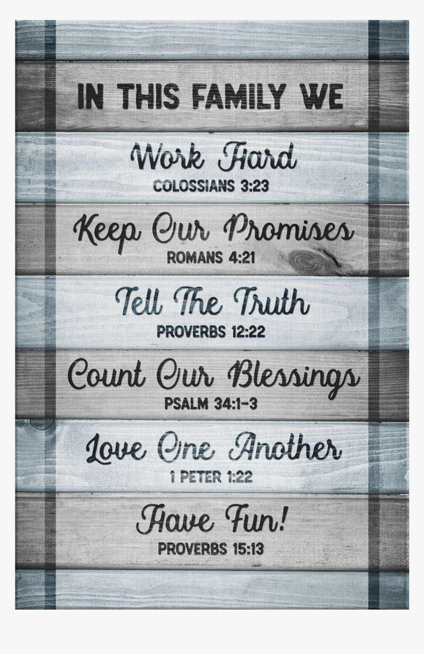 "in This Family - Quotes On Proverbs 12, HD Png Download, Free Download