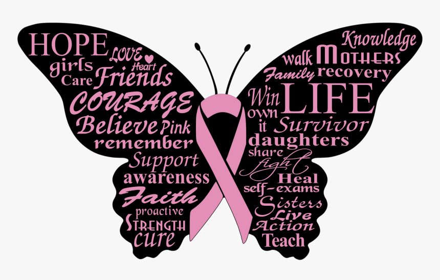 Butterfly Breast Cancer Clipart, HD Png Download, Free Download