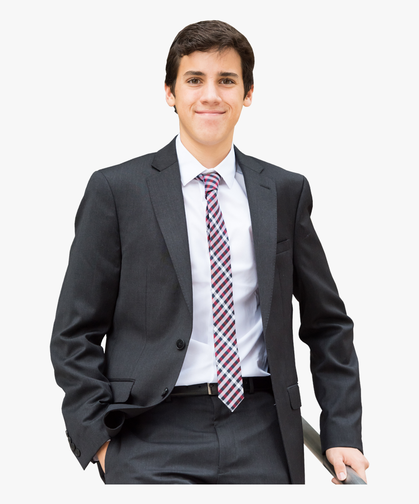 Photo Of Teen In Suit - Teen In Suit Png, Transparent Png, Free Download