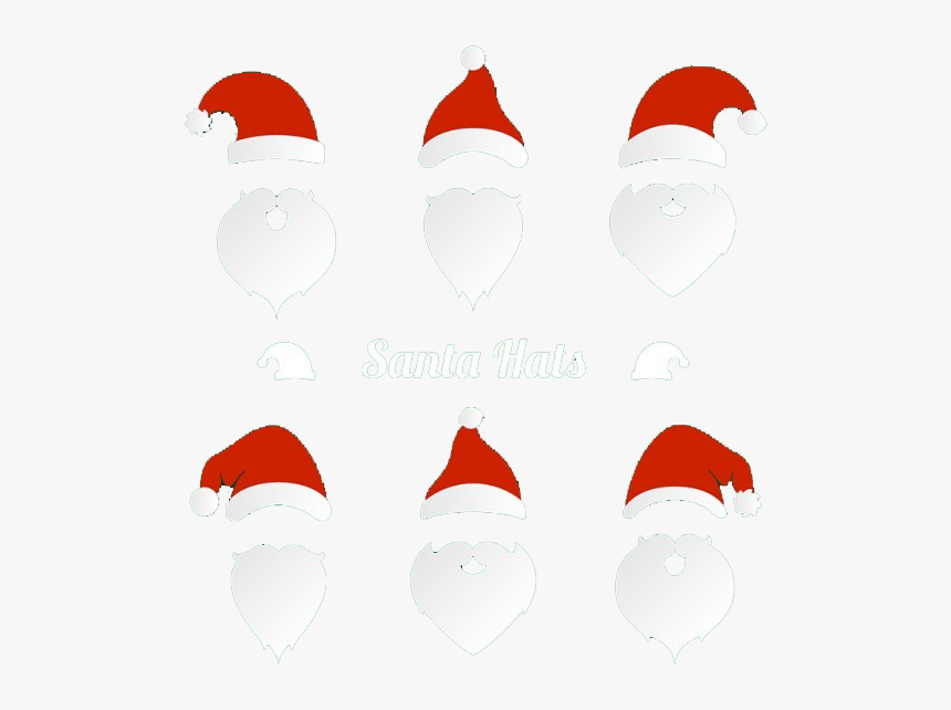 Santa Claus Christmas Beard Hat - Chapeu E Barba Natal Png, Transparent Png, Free Download