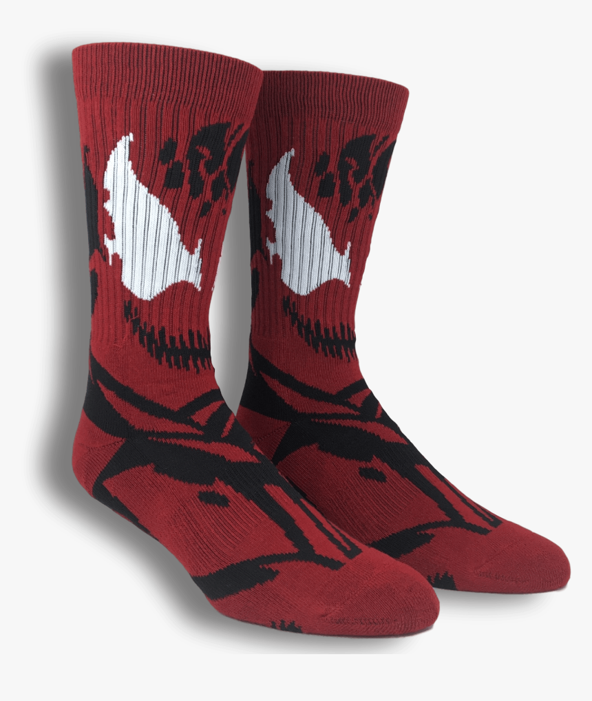Marvel Carnage Suit Up Athletic Superhero Socks"
 Class= - Sock, HD Png Download, Free Download