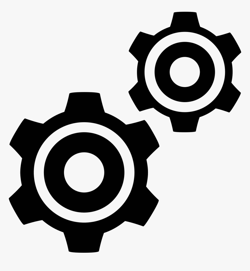 In This Icon There Are Two Cogs Aligned Diagonally - Services Svg, HD Png Download, Free Download