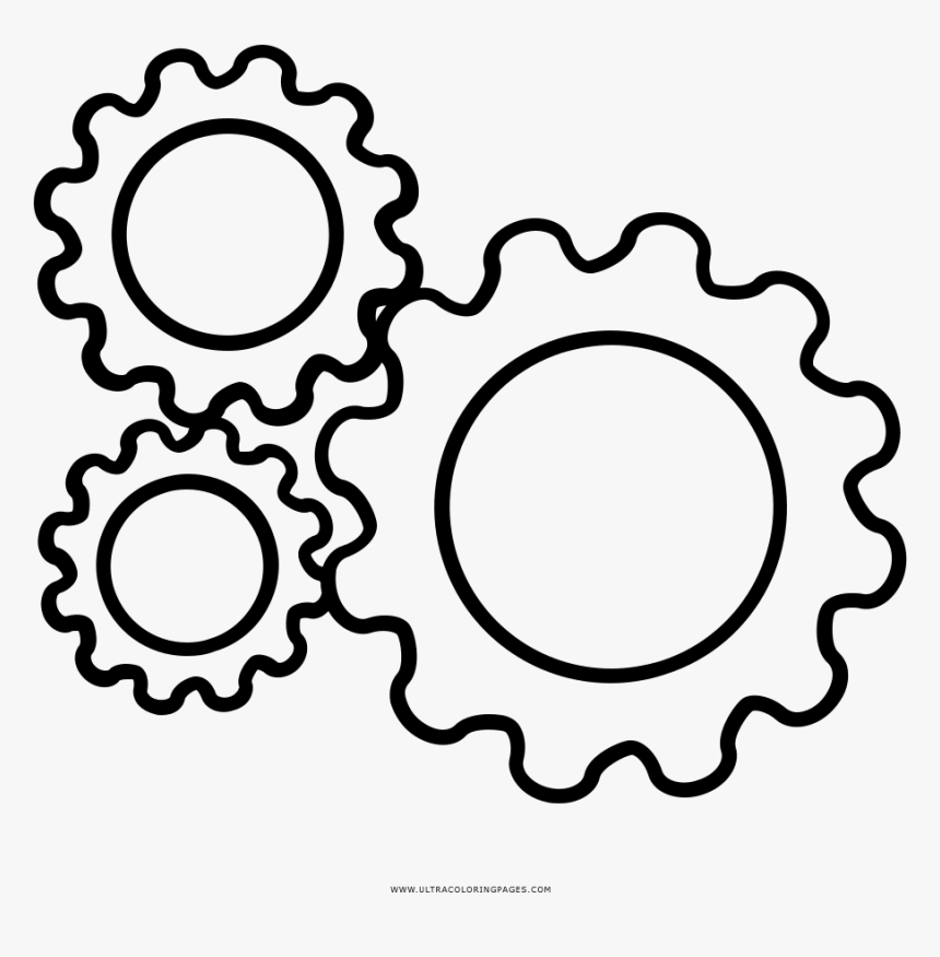 Cogs Coloring Page - Badge Vector Without Background, HD Png Download, Free Download