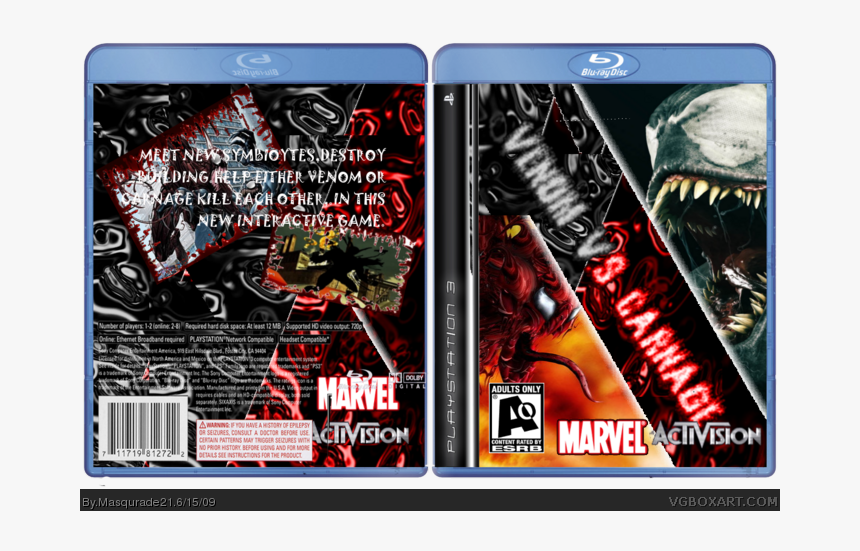 S Carnage Box Art Cover - Venom Ps3, HD Png Download, Free Download