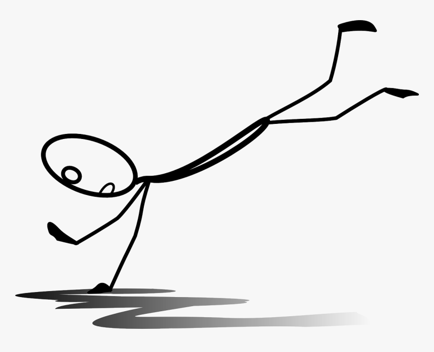 Falling Tripping Stickman Free Photo - Stick Figure Falling, HD Png Download, Free Download