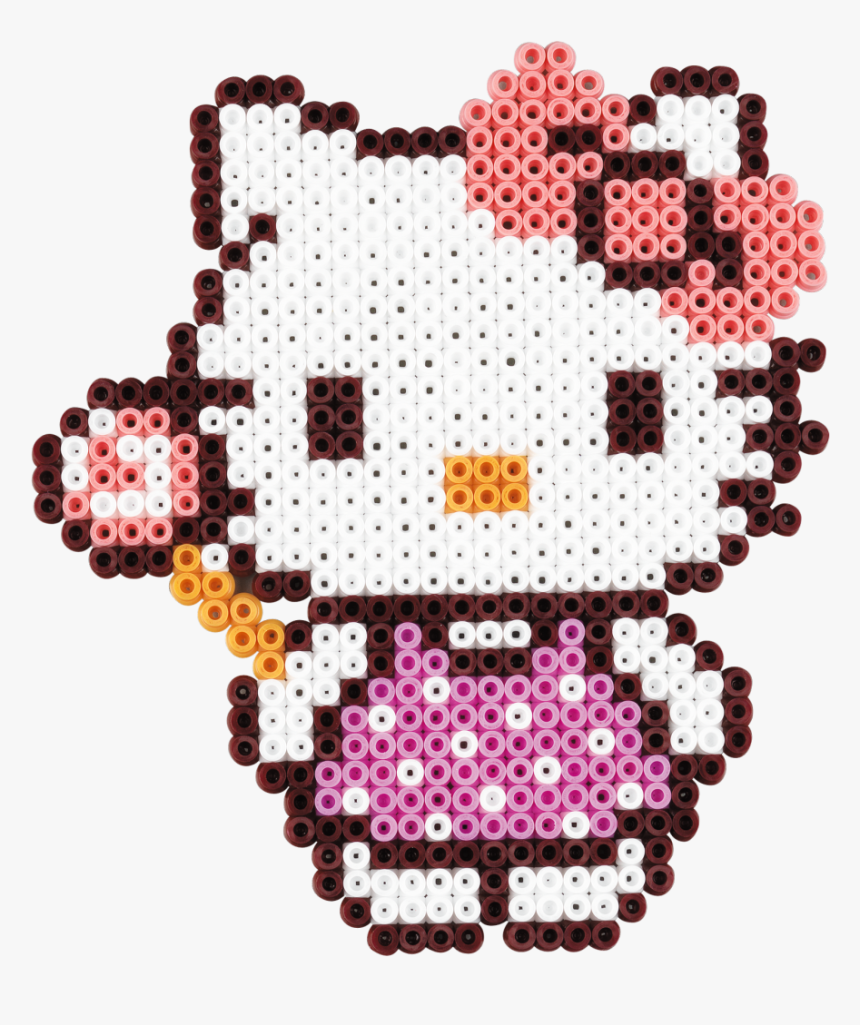 Hello Kitty Hama Beads - Perler Hello Kitty, HD Png Download, Free Download