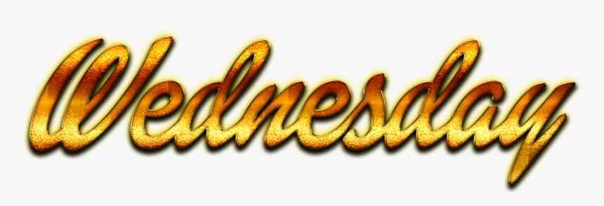 Wednesday Golden Letters Name Png - Tan, Transparent Png, Free Download