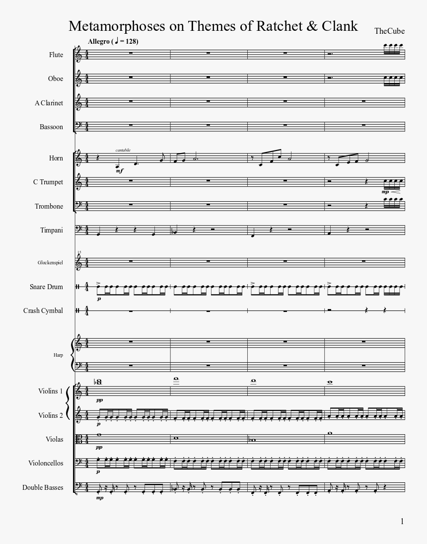 Ratchet And Clank Sheet Music, HD Png Download, Free Download