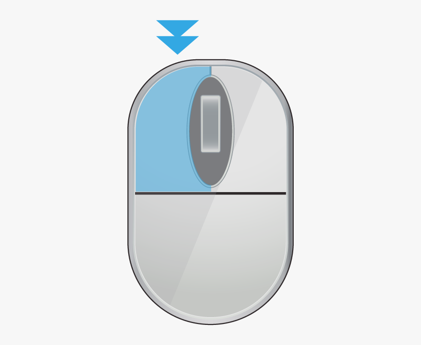 A Computer Mouse Showing A Double Click - Computer Mouse Double Click, HD Png Download, Free Download