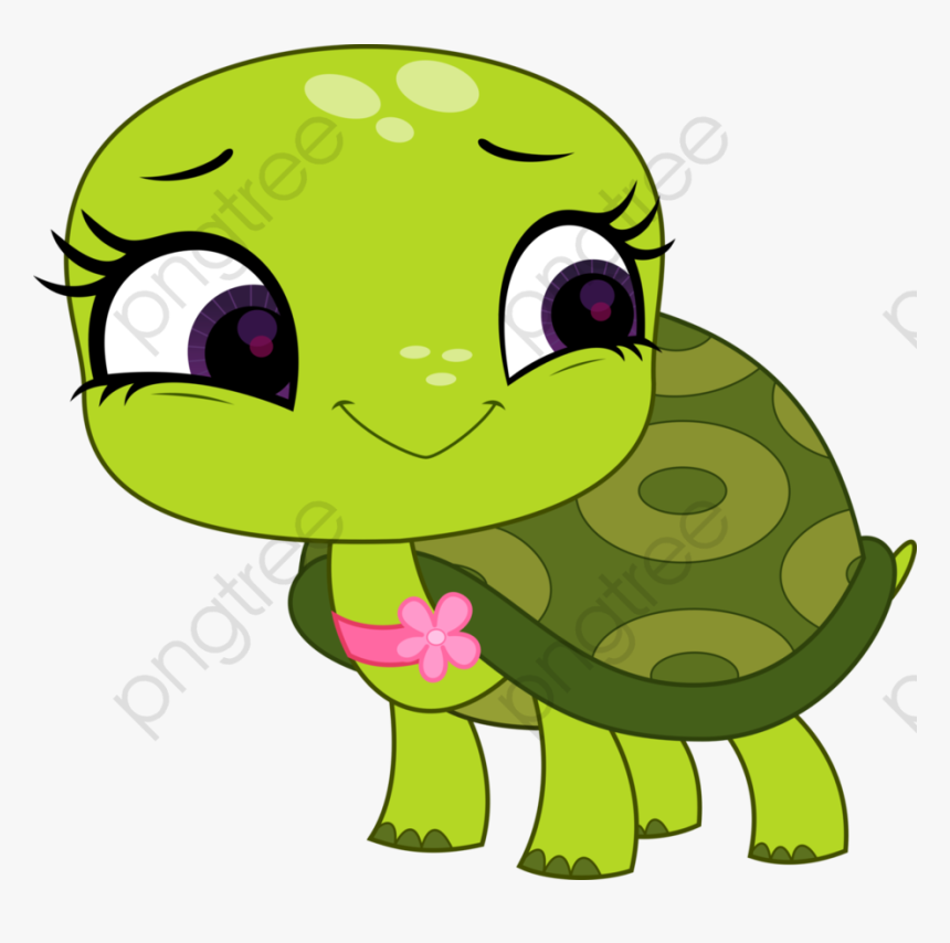 Cute Turtle, Cute Clipart, Turtle Clipart, Tortoise - Littlest Pet Shop Turtle Cartoon, HD Png Download, Free Download