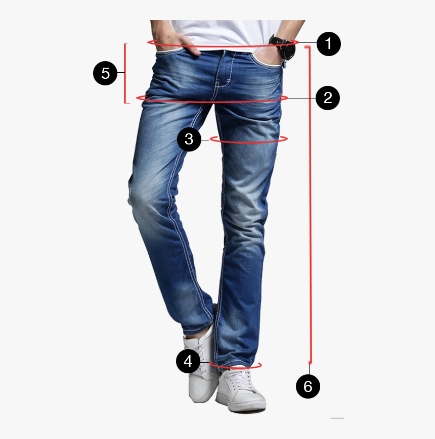 Men Spring Jeans , Png Download - Jeans For Men Costura Blanca ...