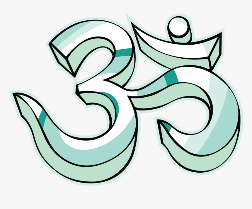 Black Ink Om Symbol Tattoo On Biceps Clipart , Png - Om Namaste Line Art, Transparent Png, Free Download