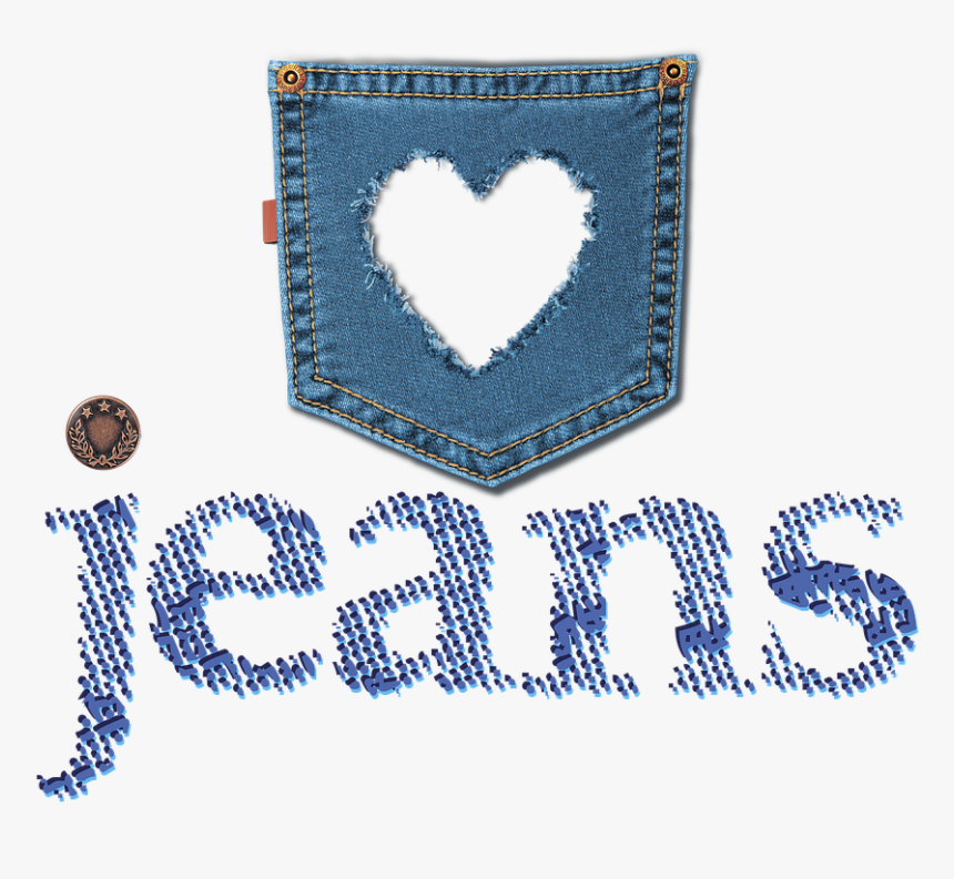 Jeans, Logo, Emblem, Heart, Fashion, Button, Texture - Jeans Logo, HD Png Download, Free Download