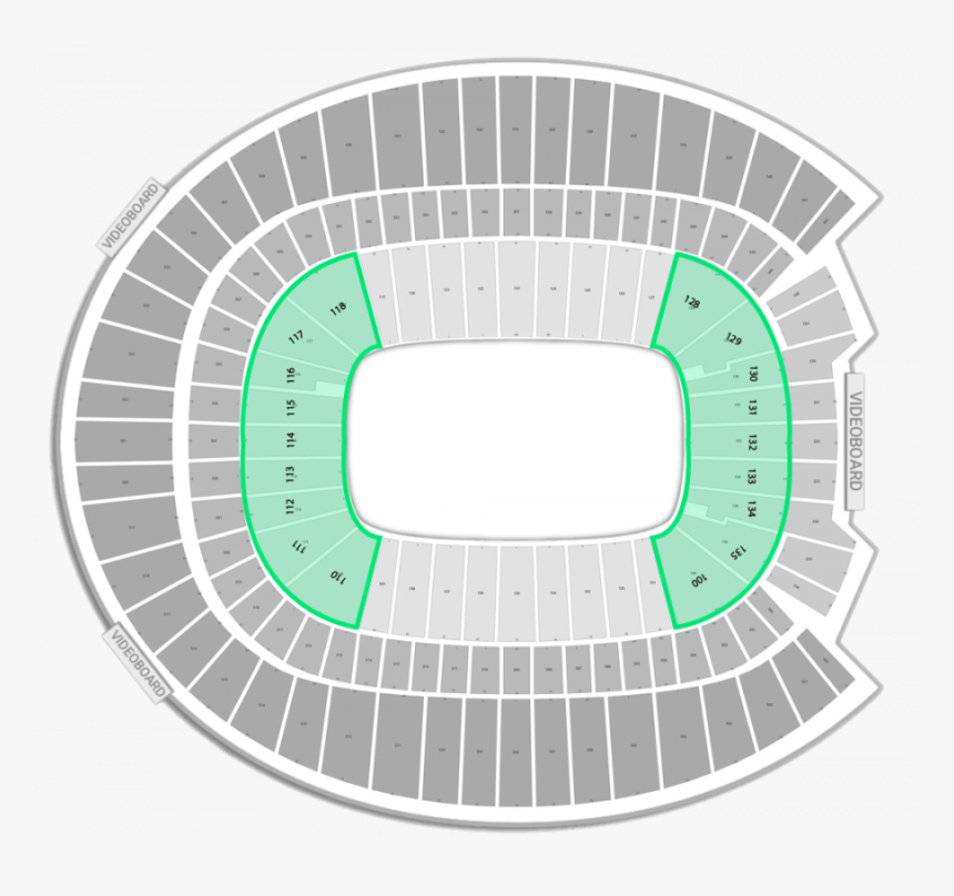 Mile High Stadium Seating Chart With Seat Numbers, HD Png Download, Free Download