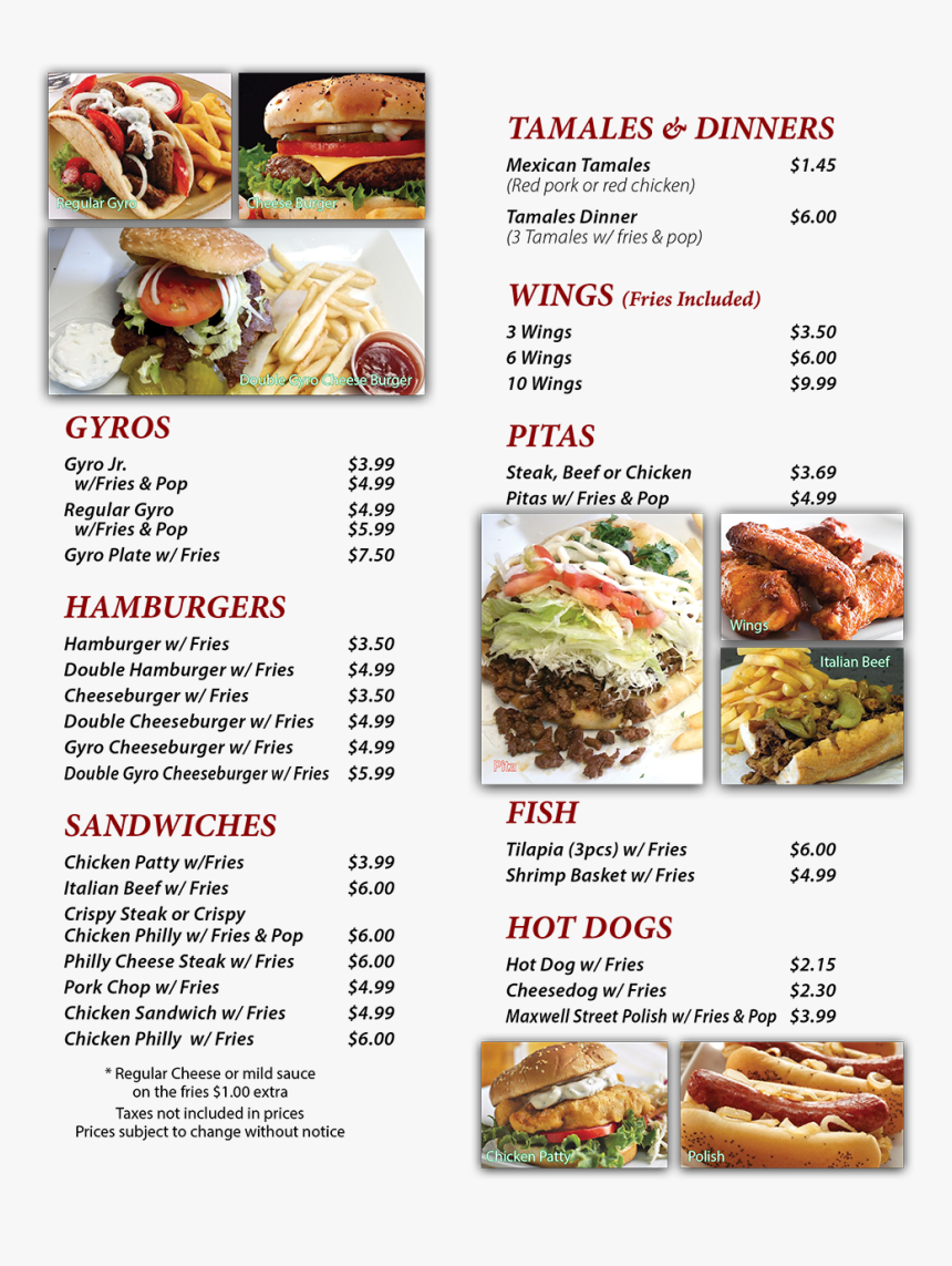 Gyro Express Menu Chicago Heights , Png Download - Gyro Express Menu Chicago Heights, Transparent Png, Free Download