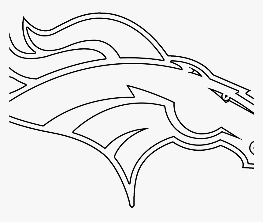 Denver Broncos Sketch, HD Png Download, Free Download