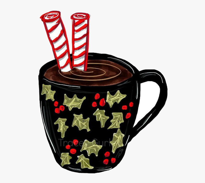 Hot Chocolate Clipart Mug Christmas Crafts Digital - Christmas Hot Chocolat...