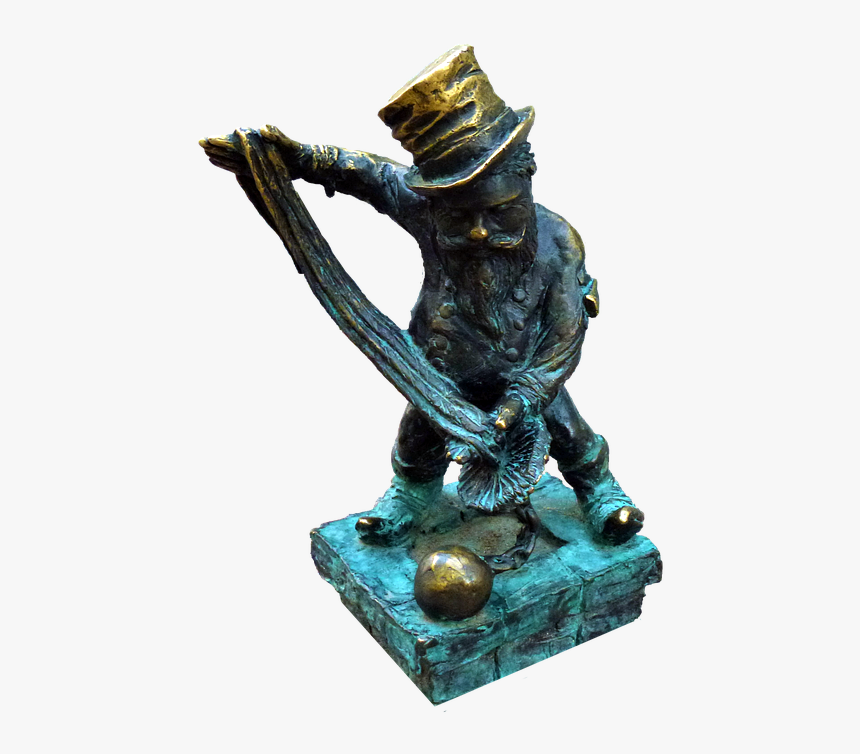 Crafts, Poland, Wroclaw, Gnome, Statue Bronze - Wrocław's Dwarfs, HD Png Download, Free Download