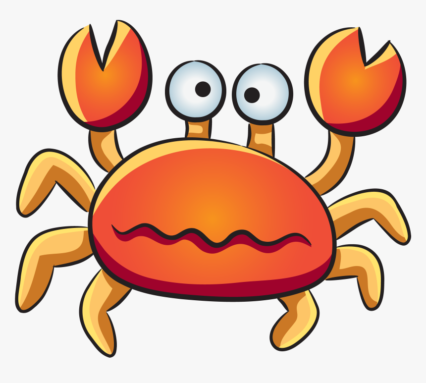 Aquatic Animal Deep Clip Art Crab - Sea Creatures Images Cartoon, HD Png Download, Free Download