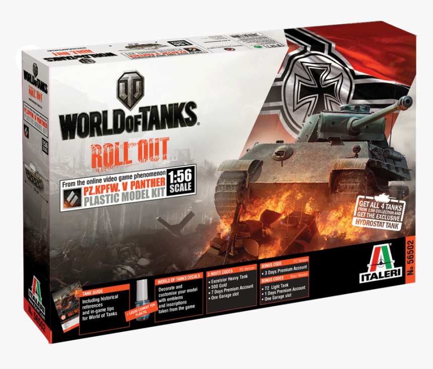 Transparent World Of Tanks Png - Italeri World Of Tanks 1 56, Png Download, Free Download