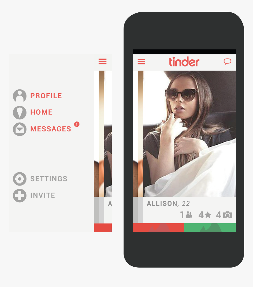 Tinder , Png Download - Tinder Mockup, Transparent Png, Free Download