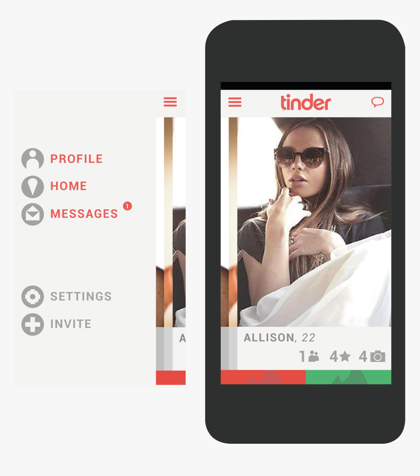 Download Tinder Png Download Tinder Mockup Transparent Png Kindpng