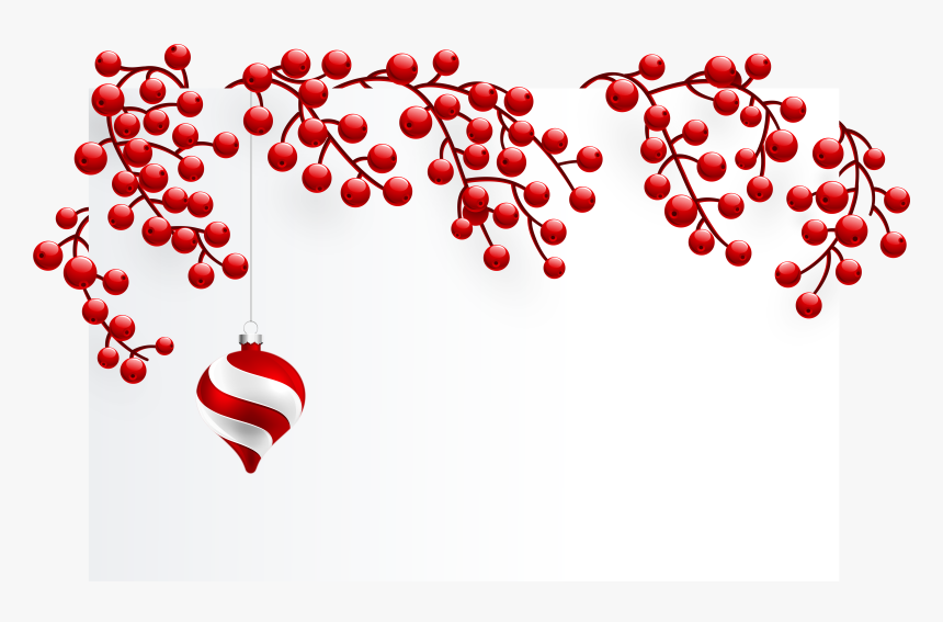 Christmas Blank Template Png Clipart Image - White And Red Christmas, Transparent Png, Free Download