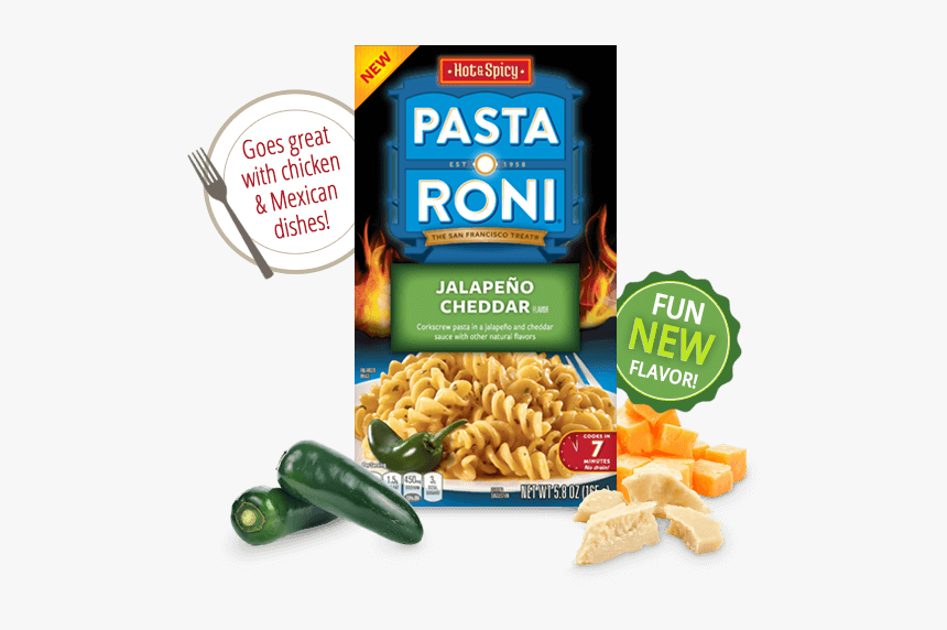 Menu Item Pasta Roni Jalapeño Cheddar - Jalapeno Cheddar Rice A Roni, HD Png Download, Free Download