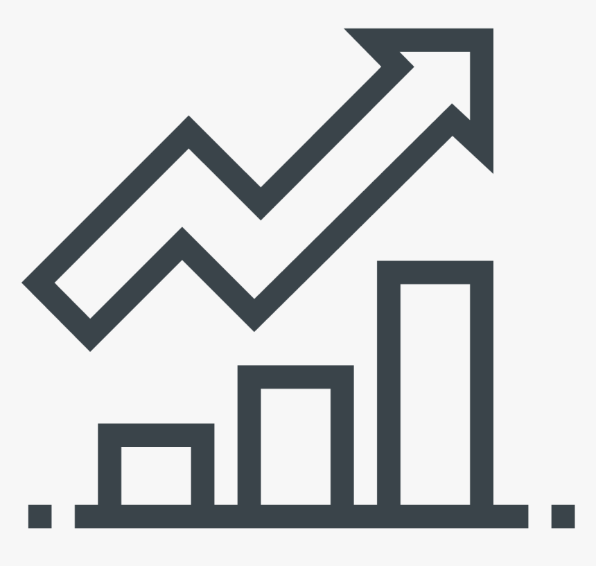 Graph Rise Arrow Png, Transparent Png, Free Download