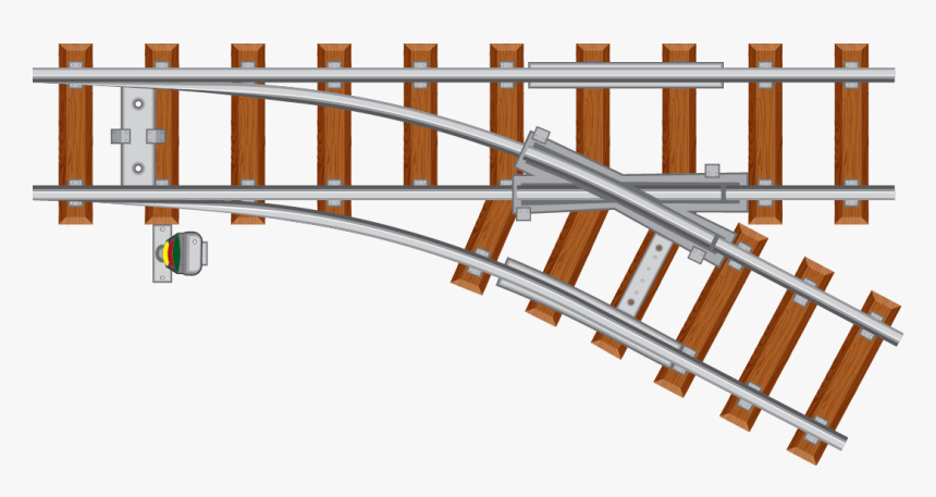 Transparent Train Tracks Png - Railway Track Switch Clipart, Png Download, Free Download