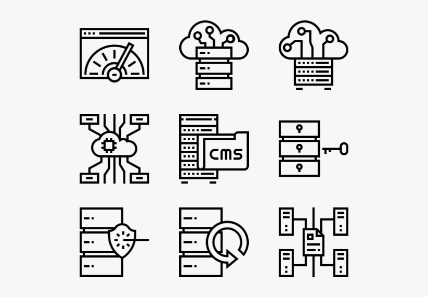 Cloud Server Icon Png - Content Icons, Transparent Png, Free Download