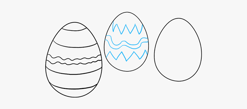 How To Draw Easter Eggs - Easter Eggs How To Draw, HD Png Download, Free Download