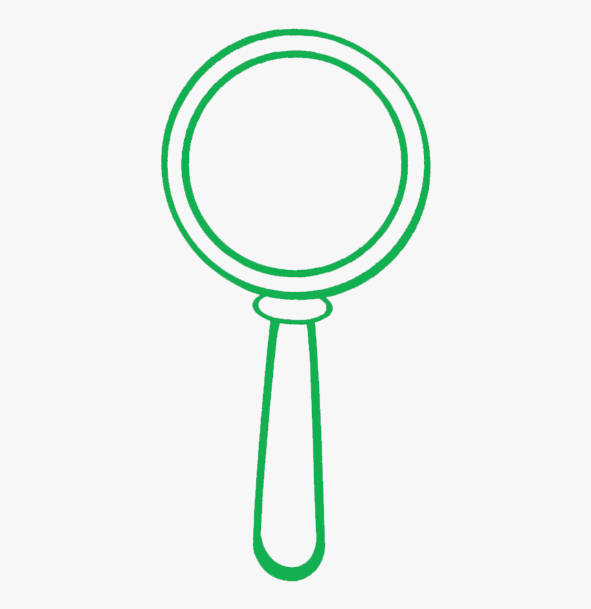 Free Transparent Green Magnifying Glass Clipart Printable - Circle, HD Png Download, Free Download