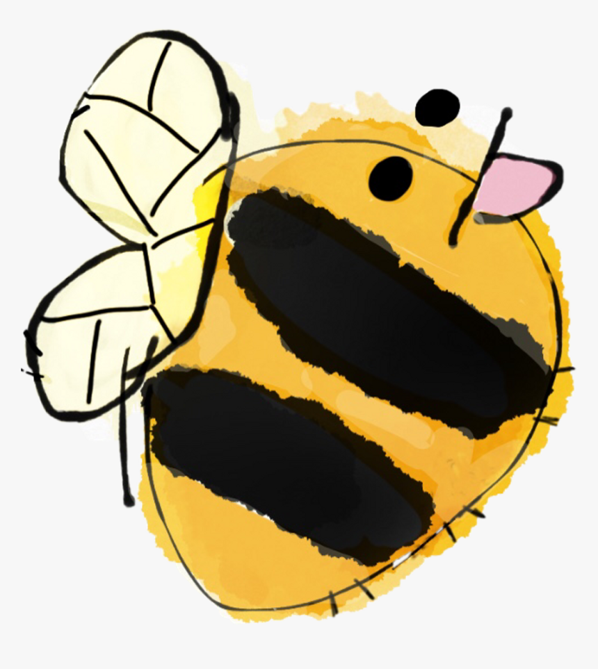 Scbee Bee Cute Sticker Cutebee Art Freetoedit - Cartoon, HD Png Download, Free Download