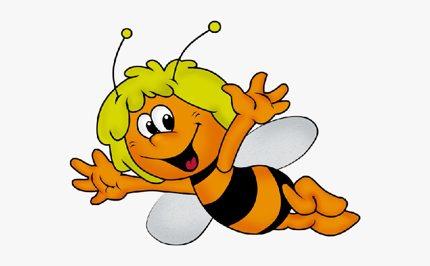 Cartoon Bee Png Pixels - Maya L Abeille, Transparent Png, Free Download