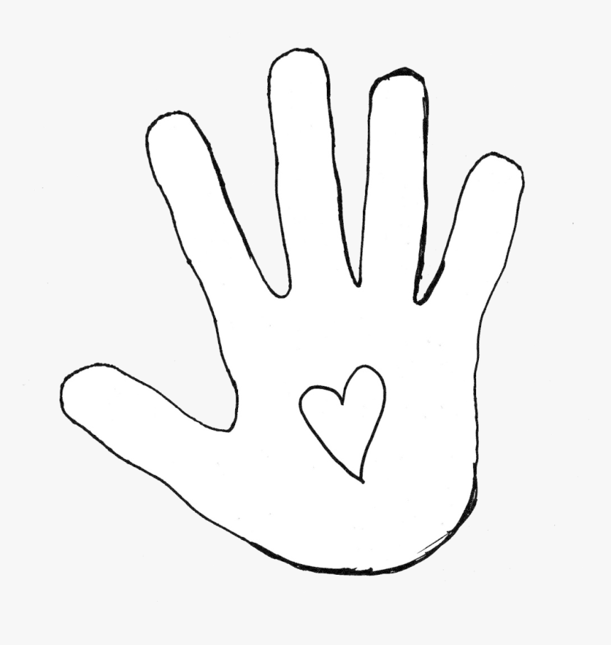 Hand Free Clipart Best On Transparent Png Outline Hand Clipart Png Download Kindpng