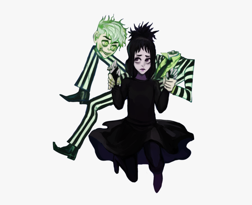 Beetlejuice And Lydia Fan Art, HD Png Download, Free Download