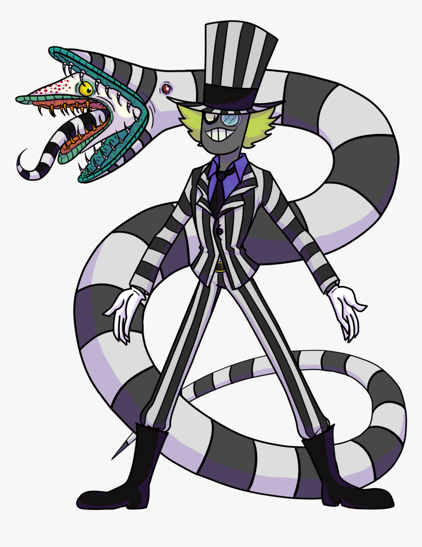Black Hat Desguised As Beetlejuice For Haloween Clipart, HD Png Download, Free Download