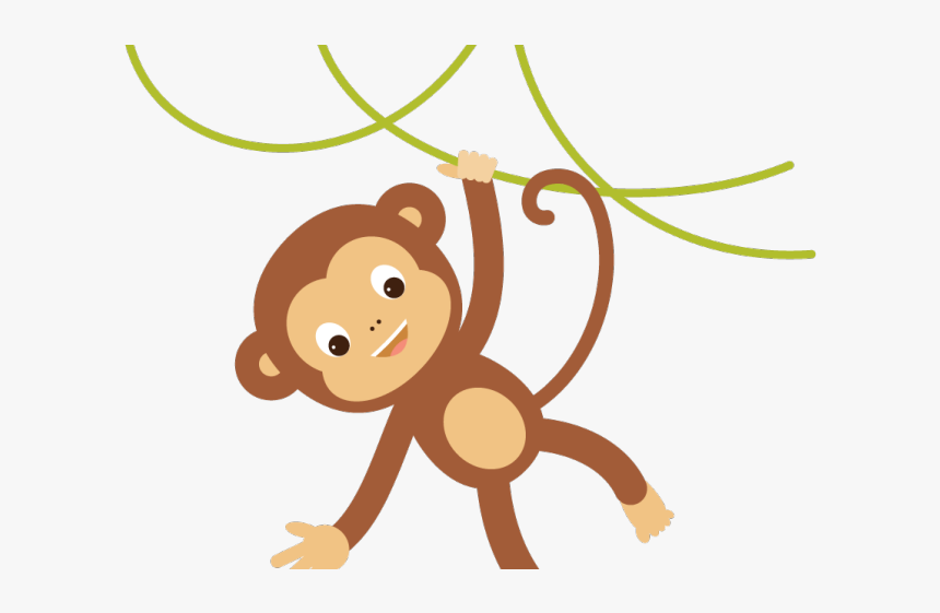 Cartoon Monkey Images - Hanging Monkey Png Cartoon, Transparent Png, Free Download