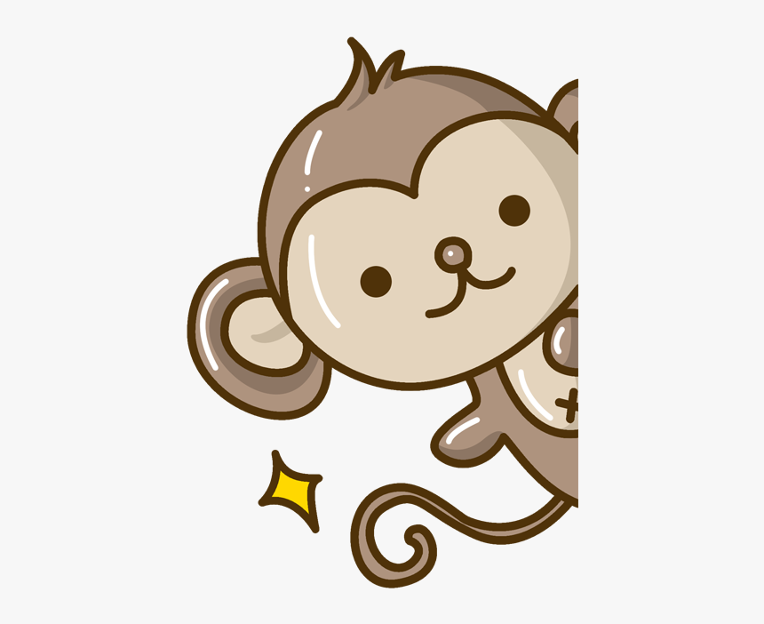 Moe Cartoon Cuteness Illustration - Cute Cartoon Kawaii Monkey, HD Png Download, Free Download