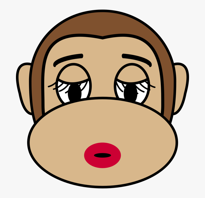 Forehead,head,eye - Monkey Face Emoji Png, Transparent Png, Free Download