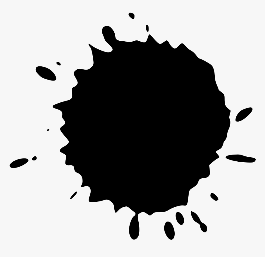 Transparent Paint Clip Art - Black Splash Paint Png, Png Download, Free Download