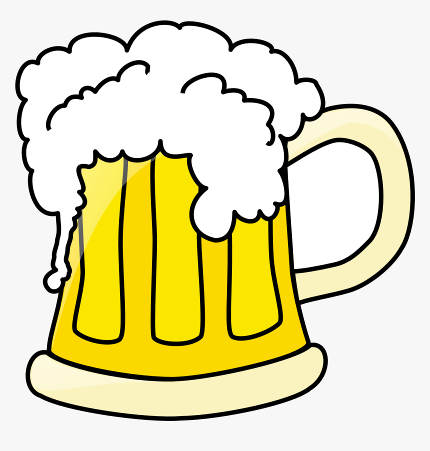 Beer Clip Art Black And White Free Clipart Images Transparent - Beer Clipart, HD Png Download, Free Download