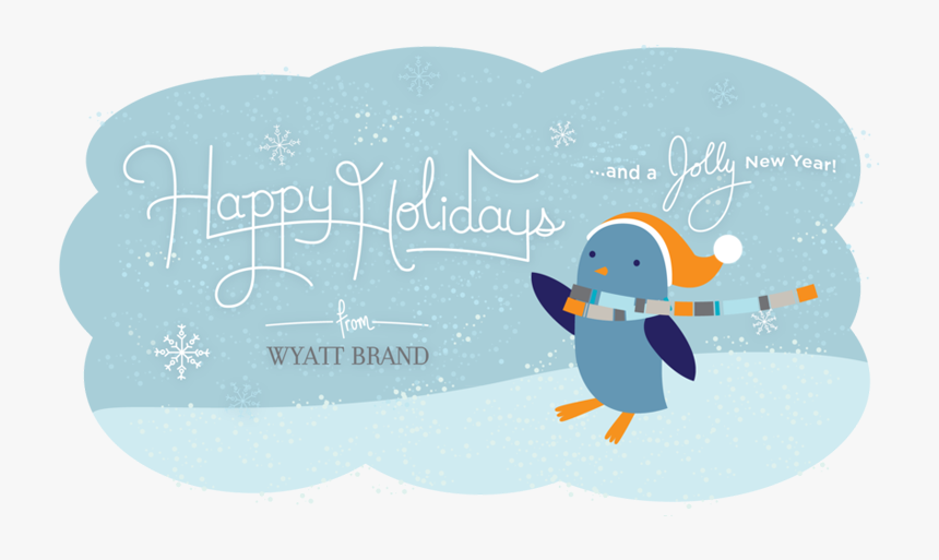 Happy Holiday Card - Cartoon, HD Png Download, Free Download