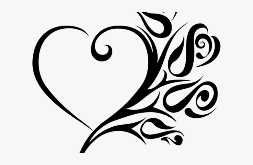Tribal Clipart Tribal Art - Heart Images Clip Art Black And White, HD Png Download, Free Download