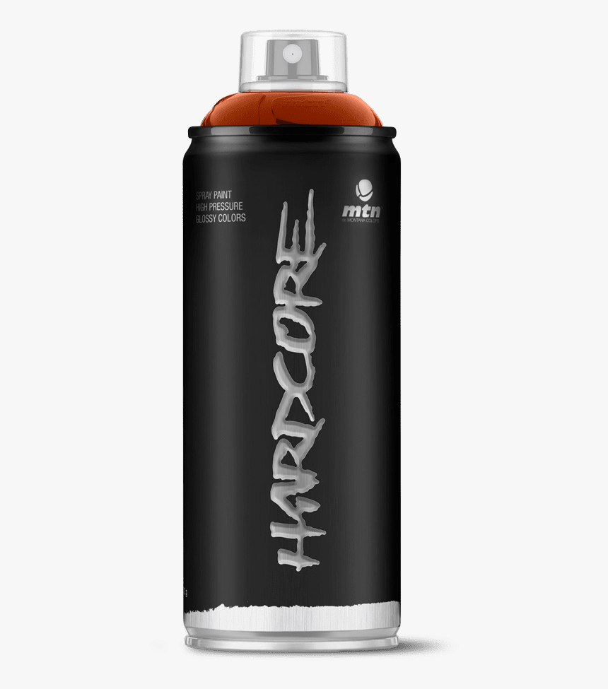 Mtn Hardcore Spray Paint - Graffiti Spray Can Black, HD Png Download, Free Download