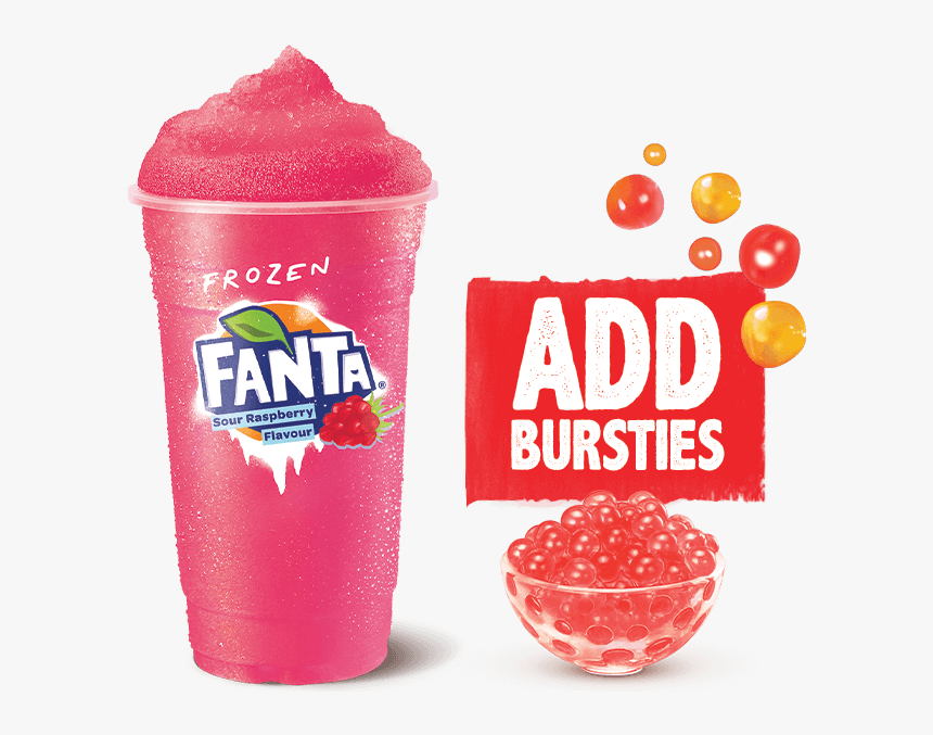 Frozen Raspberry Bursties - Hungry Jacks Frozen Bursties, HD Png Download, Free Download